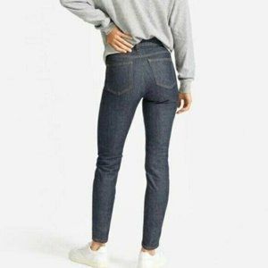 Everlane High Rise Skinny Jeans Dark Indigo Ankle